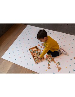 Foto 5 | Tapete Nuzu Armable De Foam Para Bebés Blanco Puntos De Colores