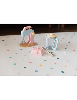 Foto 7 | Tapete Nuzu Armable De Foam Para Bebés Blanco Puntos De Colores