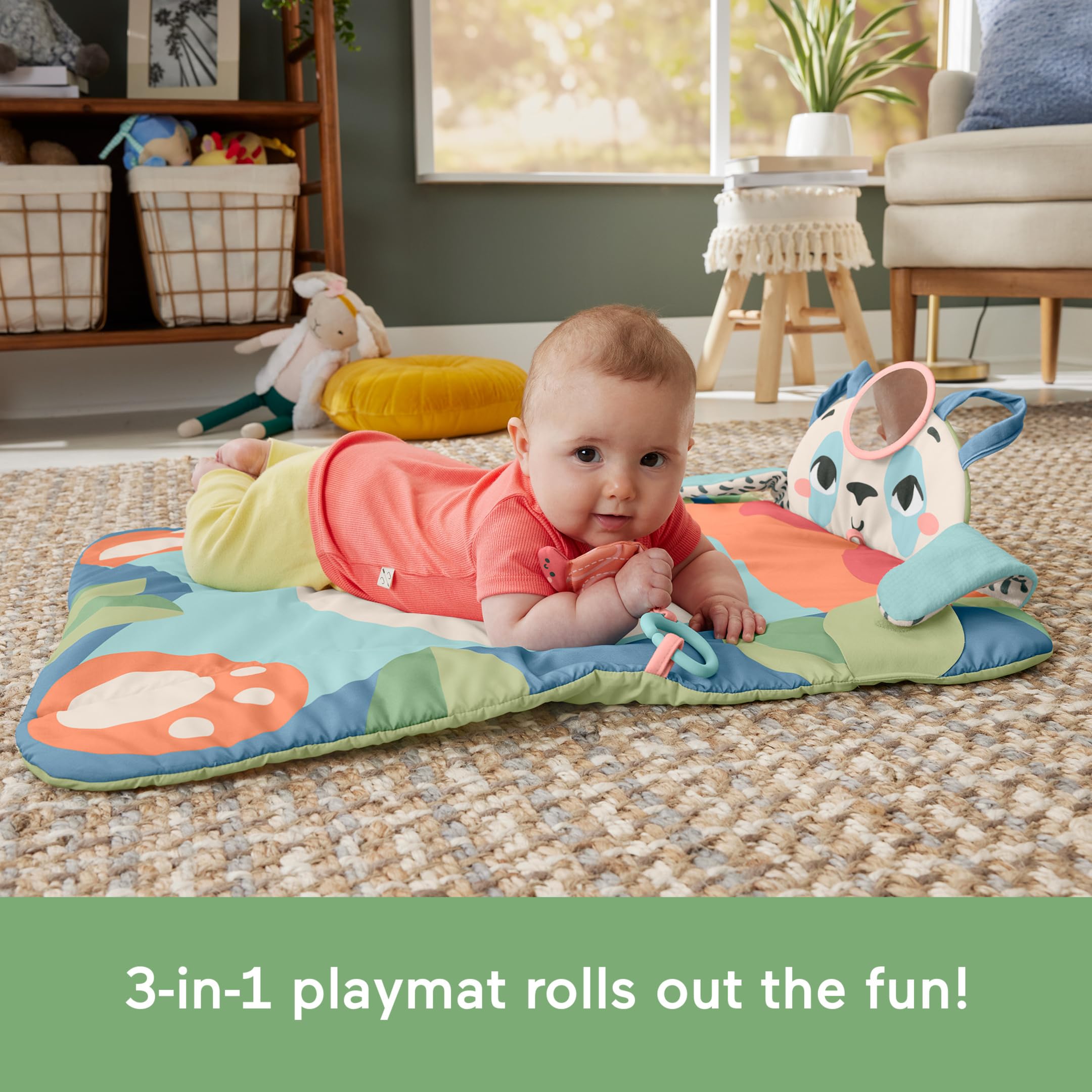 Foto 4 pulgar | Tapete De Juego Fisher-price Baby Toy Planet Friends Roly-poly Panda - Venta Internacional.