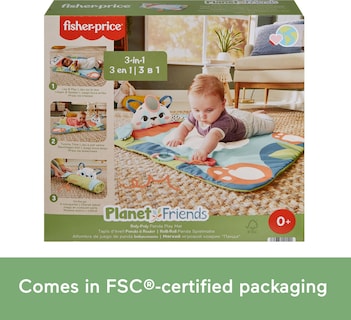 Foto 6 | Tapete De Juego Fisher-price Baby Toy Planet Friends Roly-poly Panda - Venta Internacional.