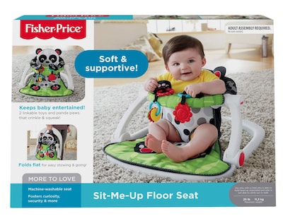 Foto 5 | Silla Portátil Para Bebés Fisher-price Sit-me-up Con Juguetes Panda Paws - Venta Internacional.