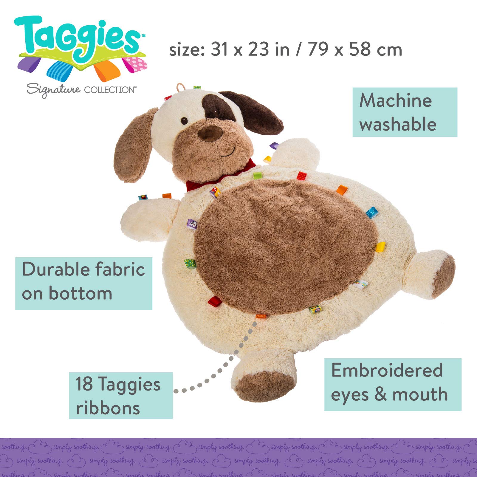 Foto 3 pulgar | Alfombrilla Para Bebé Mary Meyer Taggies Buddy Dog, 79 X 58 Cm, Paquete De 1 - Venta Internacional.