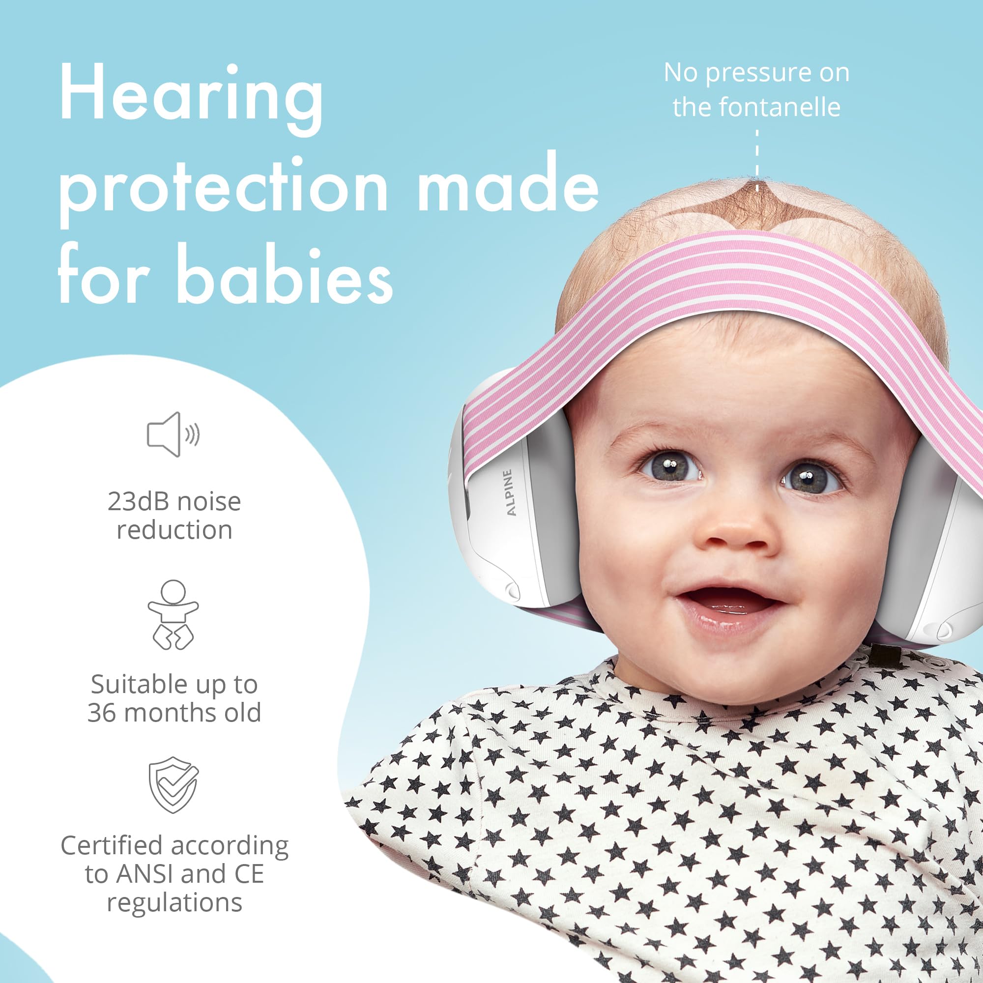 Foto 3 pulgar | Protección Auditiva Alpine Muffy Baby para Bebés de 0 a 36 Meses - Venta Internacional