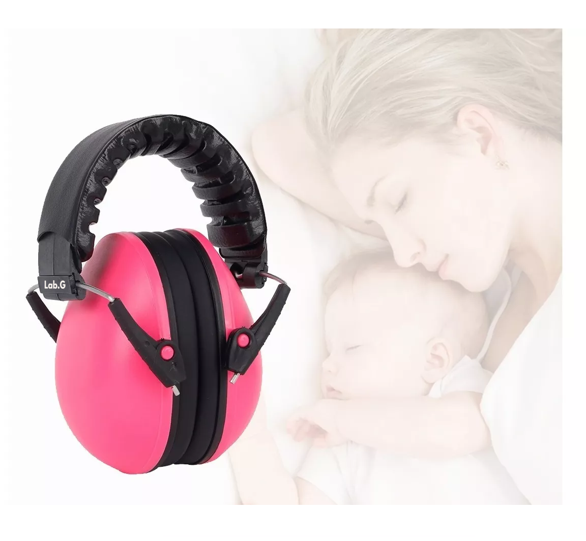 Foto 5 pulgar | Orejeras Antiruido/auriculares Protectores Bebes Y Niños Lab.g Rosa