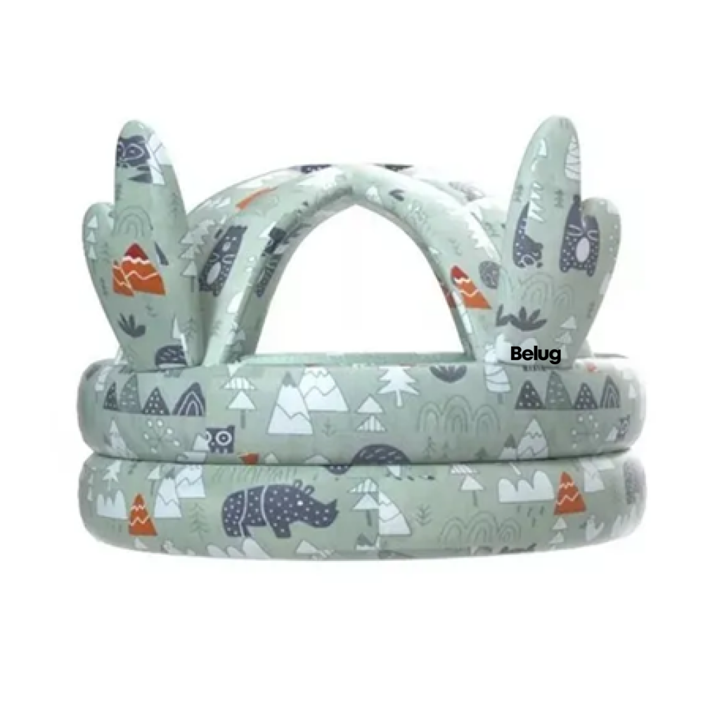 Foto 1 | Gorro Protección Caídas Cascos Bebés Belug Verde Claro