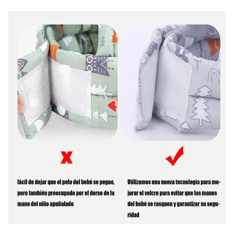 Foto 6 pulgar | Gorro Protección Caídas Cascos Bebés Belug Verde Claro