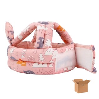Foto 1 | Gorro Protección Belug Caídas Cascos Bebes Rosa Claro