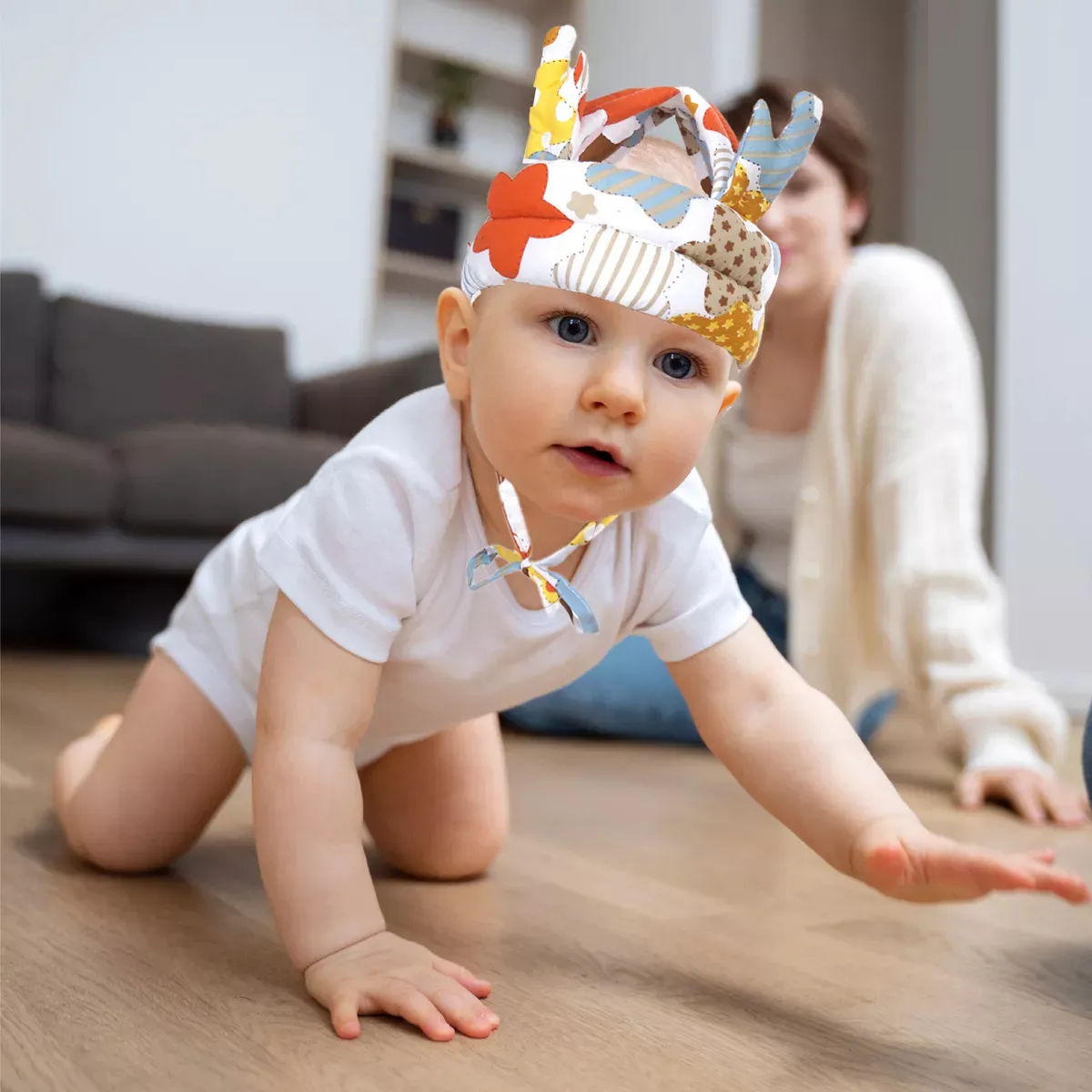 Foto 4 | Gorro Protección  Belug Caídas Cascos Bebes Colorido