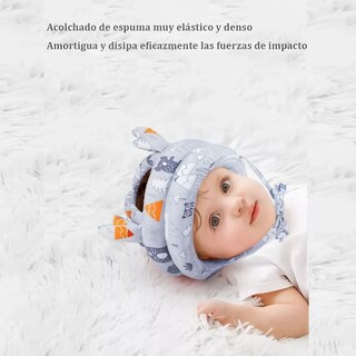 Foto 5 | Gorro Protección Lab.g Caídas Cascos Bebes Gris