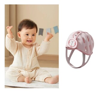 Foto 2 | Cascos Para Bebés - Gorro Anticaídas Para Bebés Rosa Pálido