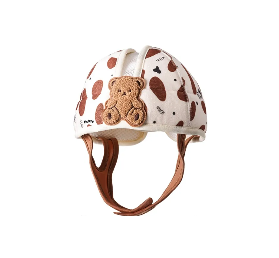 Foto 4 pulgar | Protector De Cabeza Para Bebé Casco Ajustable Y Transpirable  Marrón