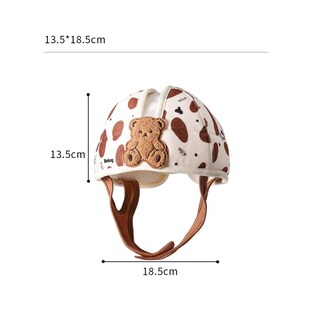 Foto 4 | Protector De Cabeza Para Bebé Casco Ajustable Y Transpirable Marrón