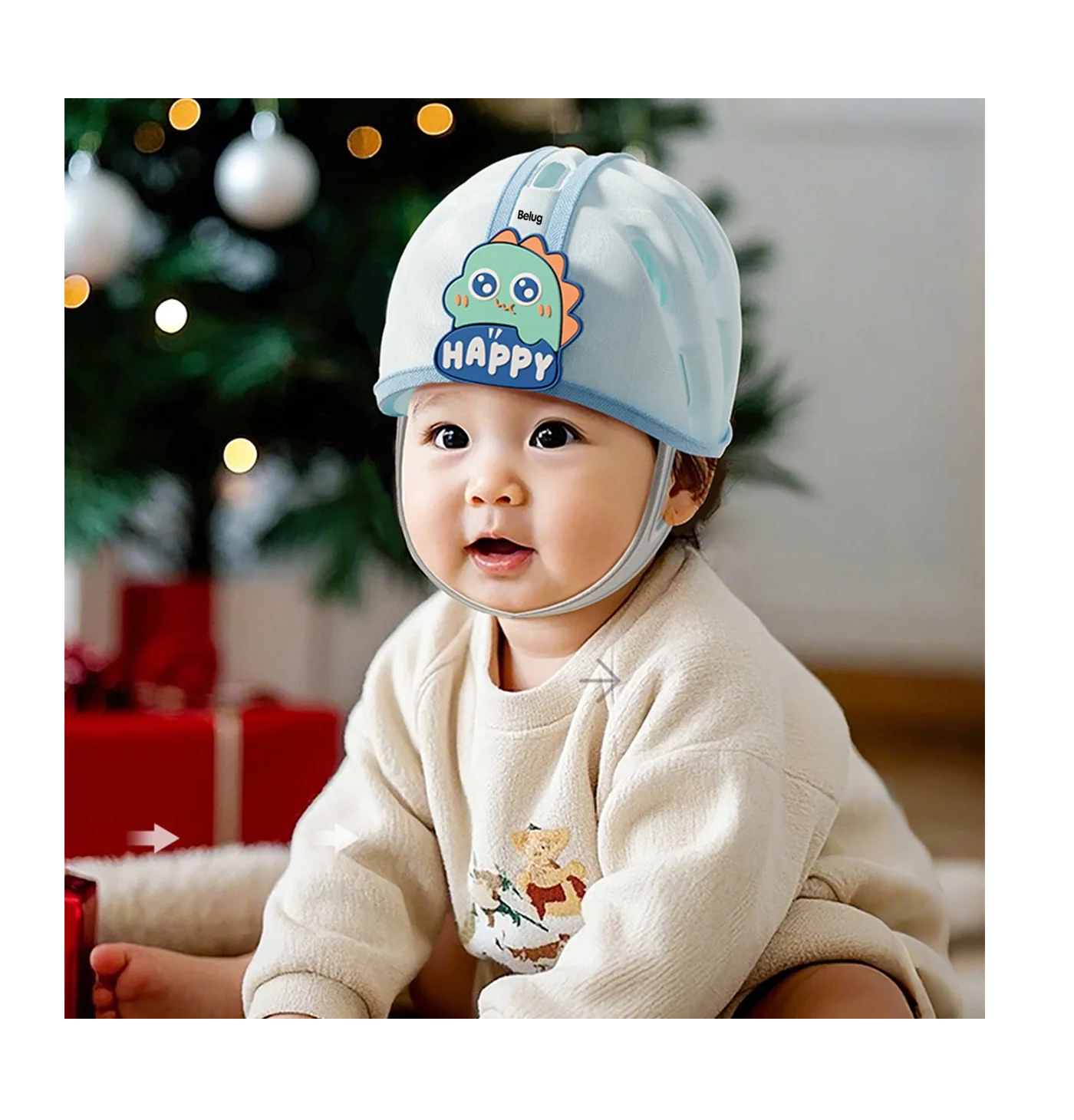 Foto 2 | Cascos Para Bebés - Gorro Anticaídas Para Bebés Azul