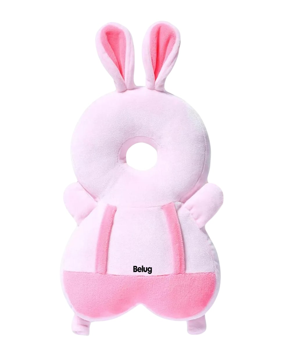 Casco Para Bebe Almohada Antigolpes Protector Cabeza Conejo Rosa