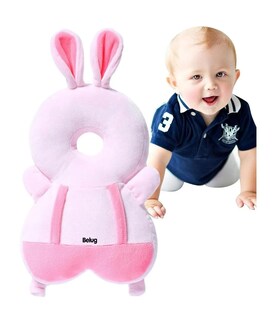 Foto 2 | Casco Para Bebe Almohada Antigolpes Protector Cabeza Conejo Rosa