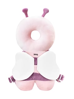 Foto 1 | Casco Para Bebe Antigolpes Gorro Protector Cabeza Acolchada Mariposa Rosa