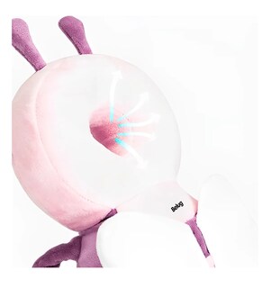 Foto 4 | Casco Para Bebe Antigolpes Gorro Protector Cabeza Acolchada Mariposa Rosa