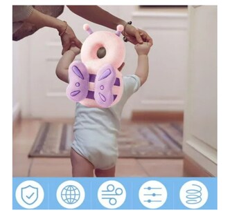 Foto 3 | Casco Para Bebe Antigolpes Gorro Protector Cabeza Acolchada