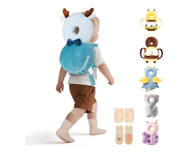 Foto 1 | Casco Para Bebe Antigolpes Gorro Protector Acolchada Cabeza