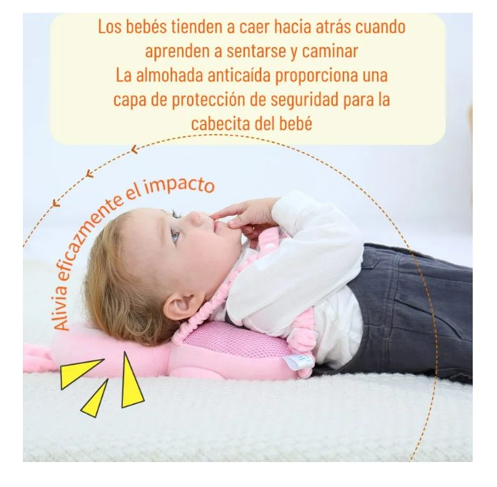 Foto 3 pulgar | Casco Para Bebe Antigolpes Gorro Protector Cabeza Acolchada