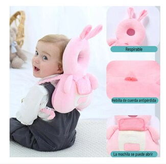 Foto 4 | Casco Para Bebe Antigolpes Gorro Protector Cabeza Acolchada