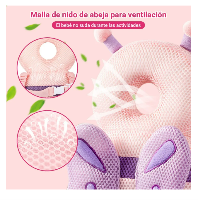 Foto 5 pulgar | Casco Para Bebe Antigolpes Gorro Protector Acolchada Cabeza
