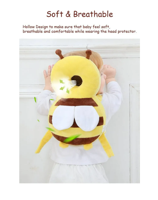 Foto 4 | Casco Para Bebe Antigolpes Gorro Protector Cabeza Acolchada