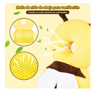 Foto 4 | Casco Para Bebe Antigolpes Gorro Protector Acolchada Cabeza