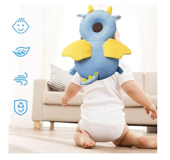 Foto 3 | Casco Para Bebe Antigolpes Gorro Protector Cabeza Acolchada