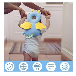 Foto 4 | Casco Para Bebe Antigolpes Gorro Protector Cabeza Acolchada