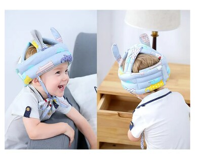 Foto 4 | Casco Para Bebe Antigolpe Seguridad Rodillera Gateo Calcetín