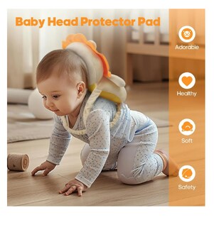 Foto 5 | Casco Para Bebe Antigolpes Gorro Protector Cabeza Acolchada León