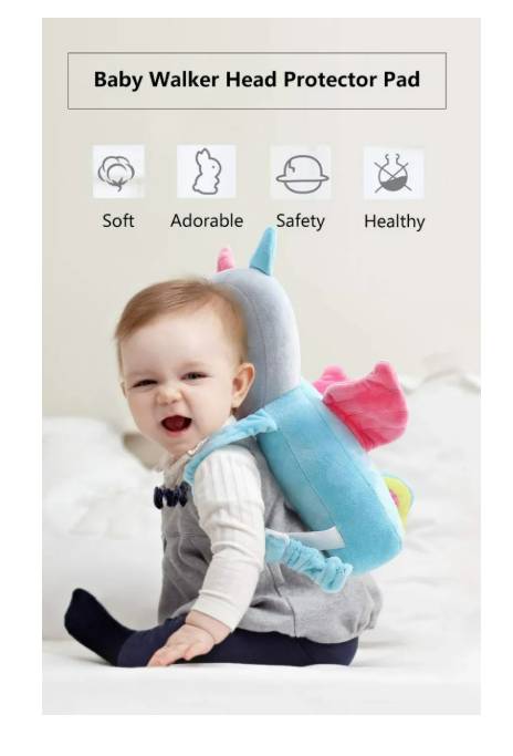 Foto 4 | Casco Para Bebe Antigolpes Gorro Protector Cabeza Acolchada