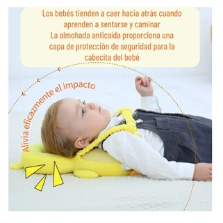 Foto 2 | Casco Para Bebe Antigolpes Gorro Protector Cabeza Acolchada