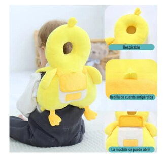Foto 4 | Casco Para Bebe Antigolpes Gorro Protector Cabeza Acolchada