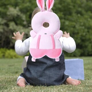 Foto 3 | Casco Para Bebe Gorro Mochila Protector Cabeza Acolchada Conejo Eo Safe Imports Esi-21262 Rosa