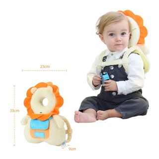 Foto 3 | Casco Para Bebe Antigolpes Gorro Protector Cabeza Acolchada Leon Eo Safe Imports Esi-21257 Amarillo
