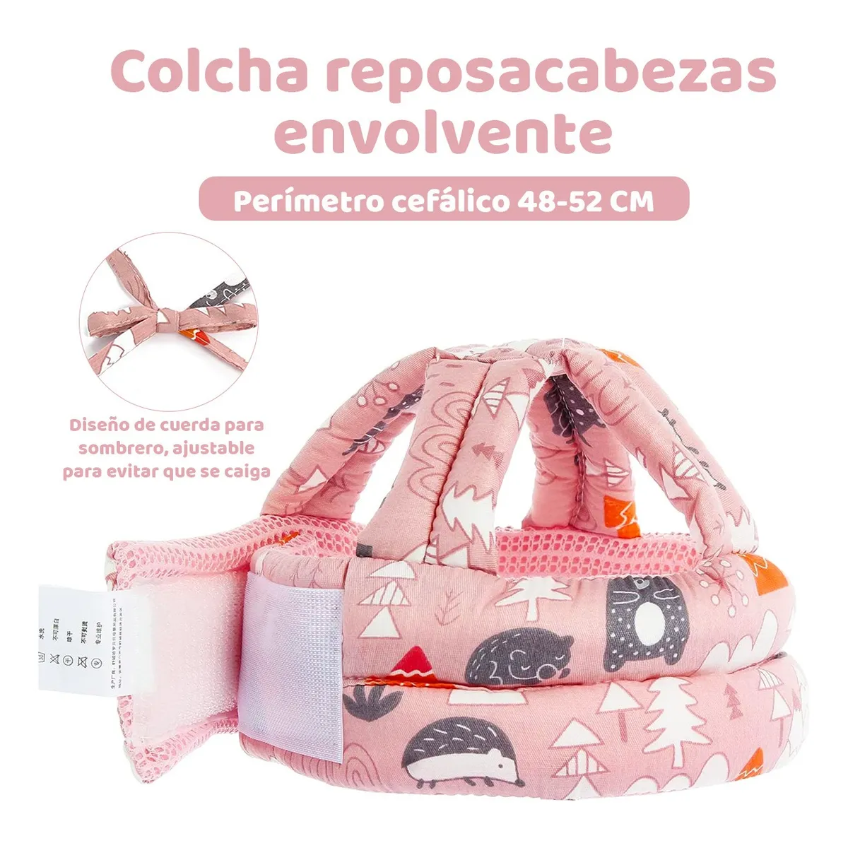 Foto 4 pulgar | Gorro Protección De Caídas Eo Safe Imports Esi-21243 Rosa