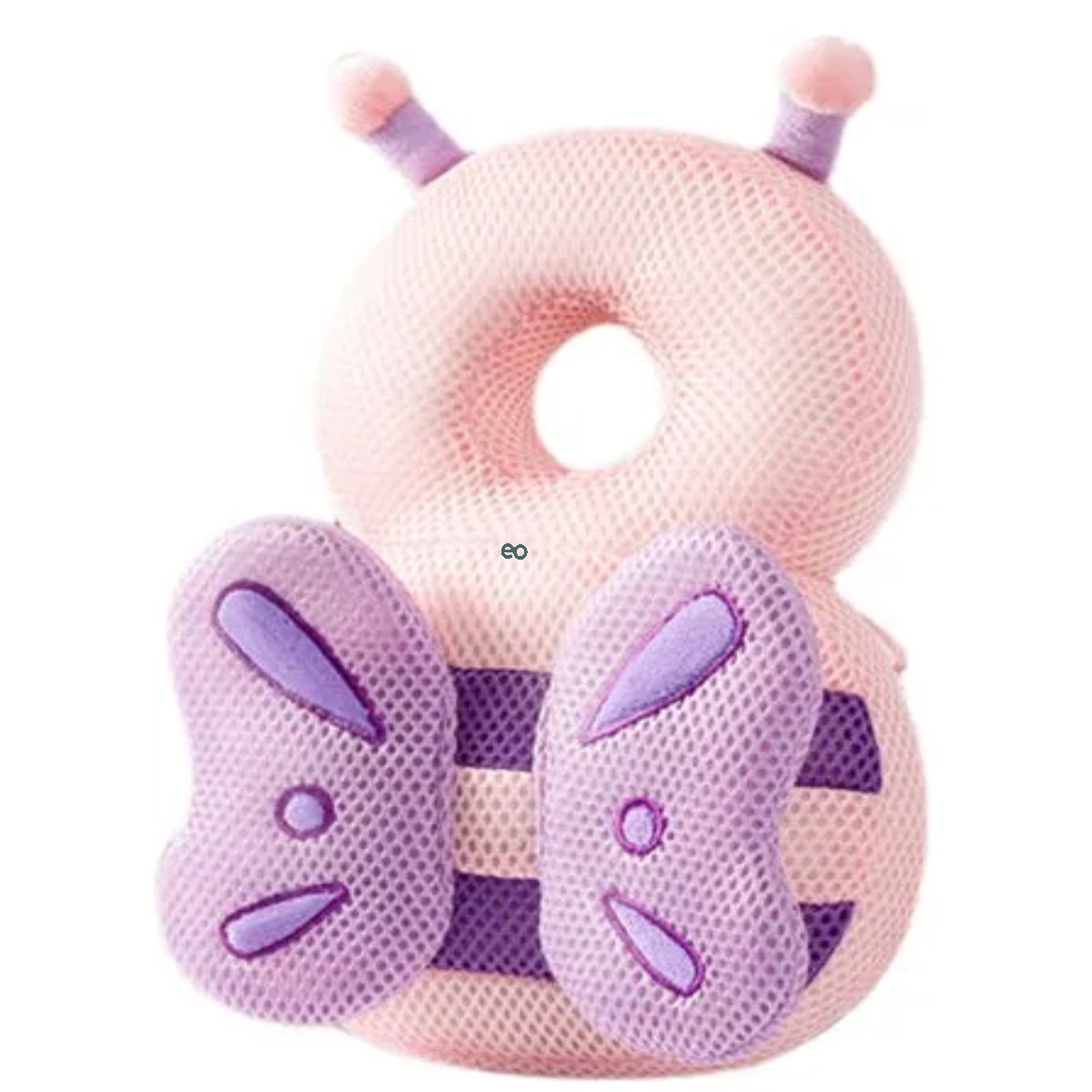 Foto 2 pulgar | Casco Para Bebe Gorro Protector Cabeza Acolchada Mariposa Peluche Eo Safe Imports Esi-21258 Rosa