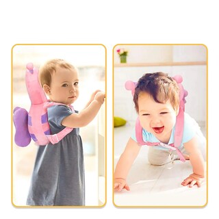 Foto 2 | Casco Para Bebe Gorro Protector Cabeza Acolchada Mariposa Peluche Eo Safe Imports Esi-21258 Rosa