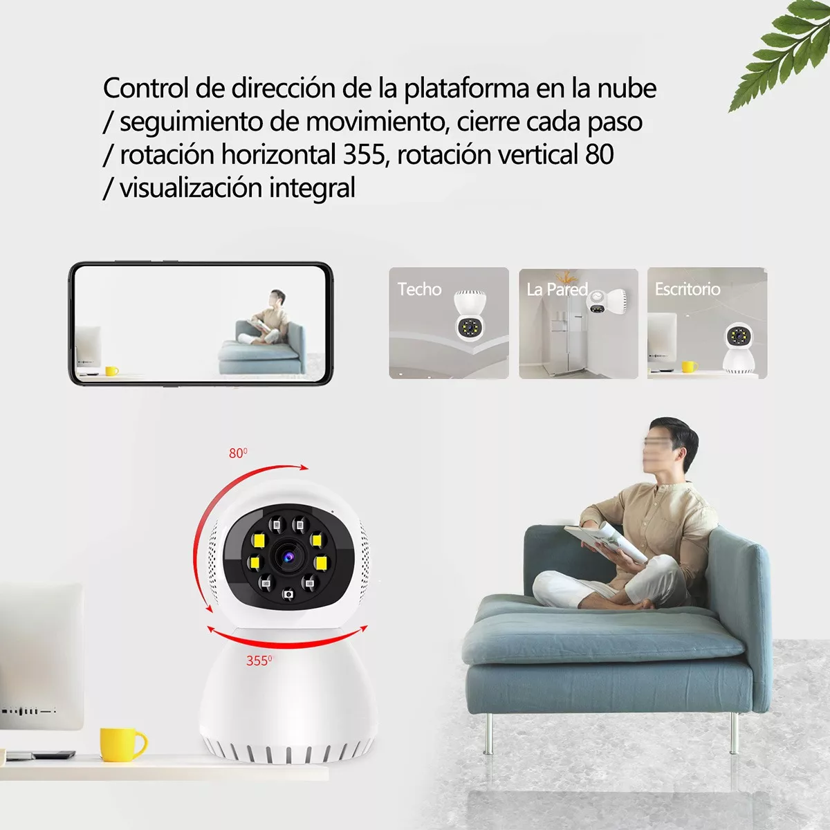 Foto 4 pulgar | Monitor para Bebé  Eo Safe Imports Esi-12574 con Wifi Cámara de Seguridad y Vigilancia color Blanco