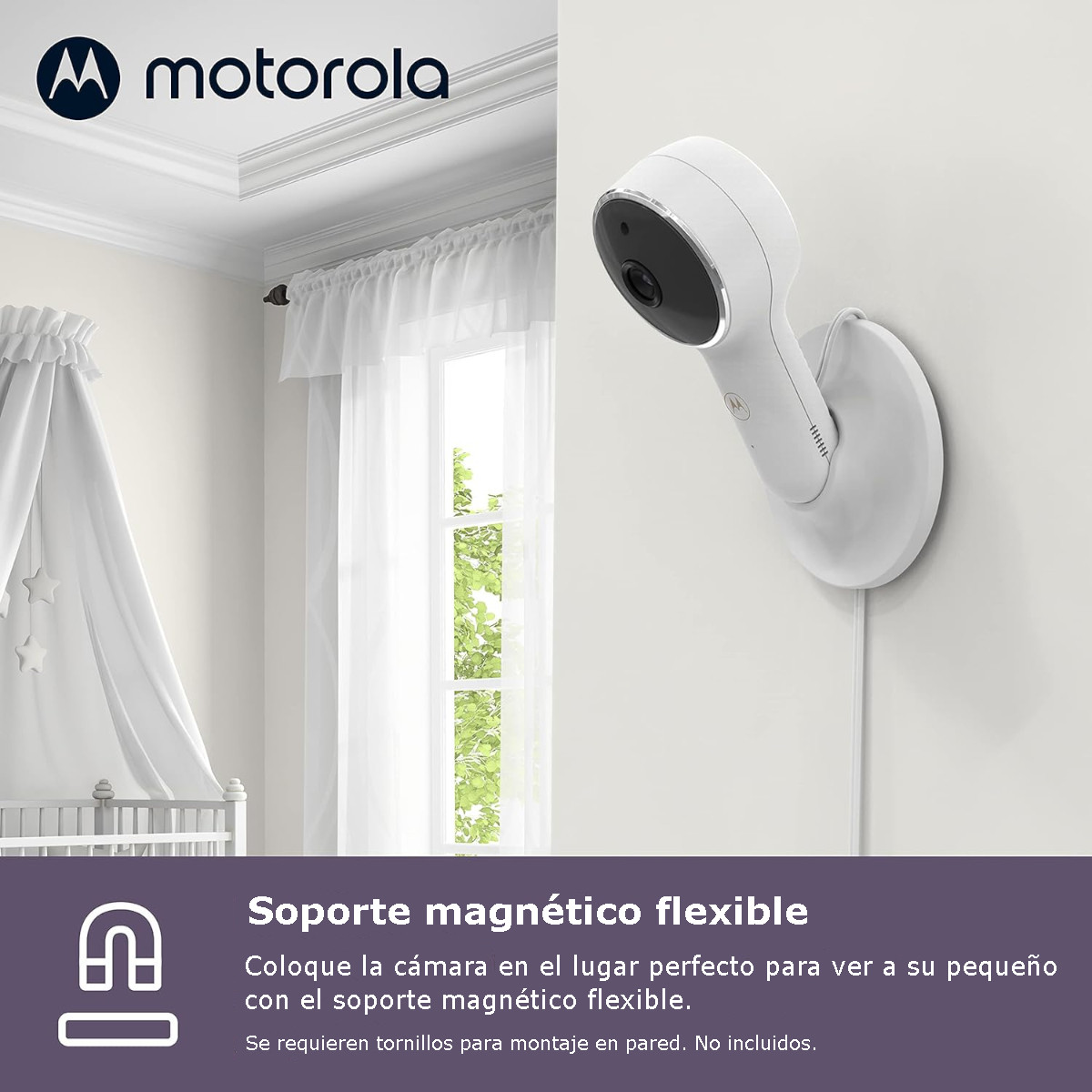 Foto 3 | Monitor para Bebé Motorola Wifi con Pantalla 4.3'' 2 Vías