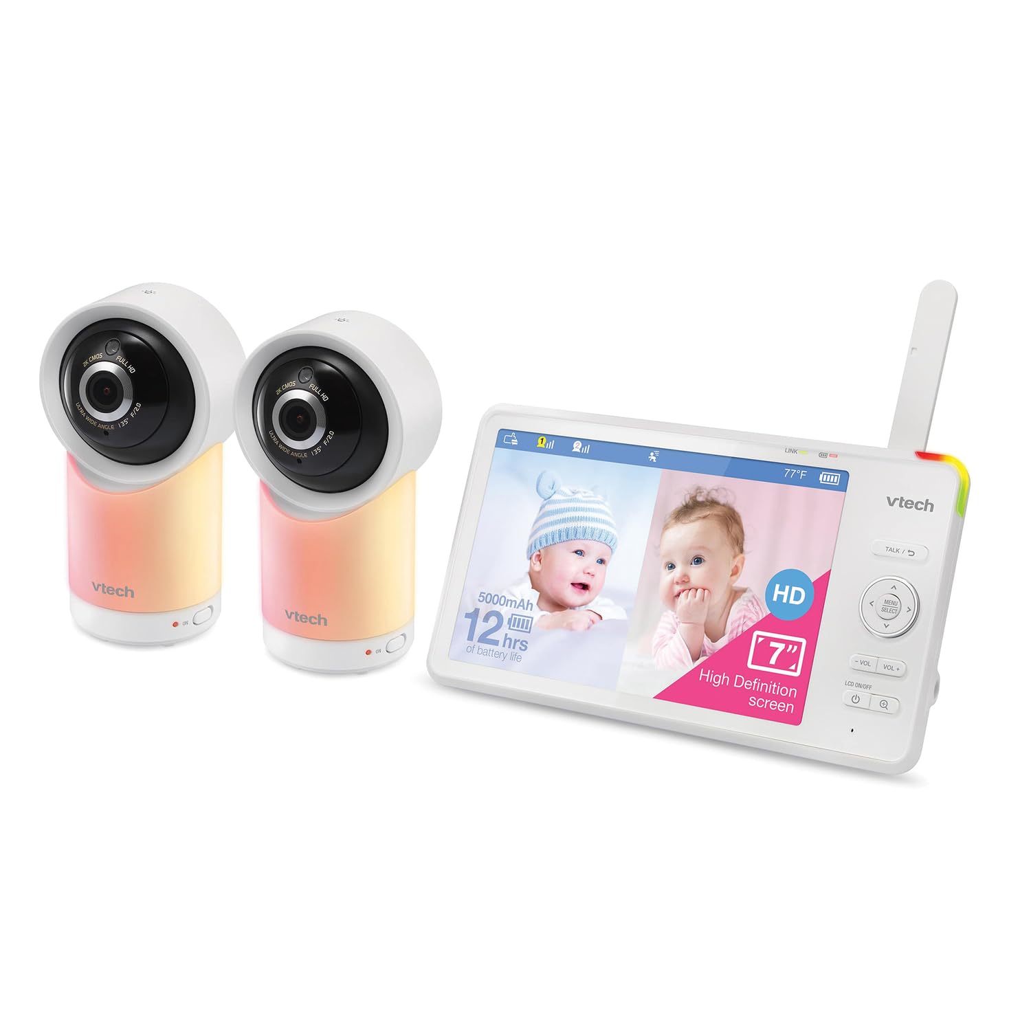 Foto 1 | Monitor De Vídeo Para Bebés Vtech Rm7766-2hd Smart Wi-fi 1080p De 2 Cámaras - Venta Internacional.