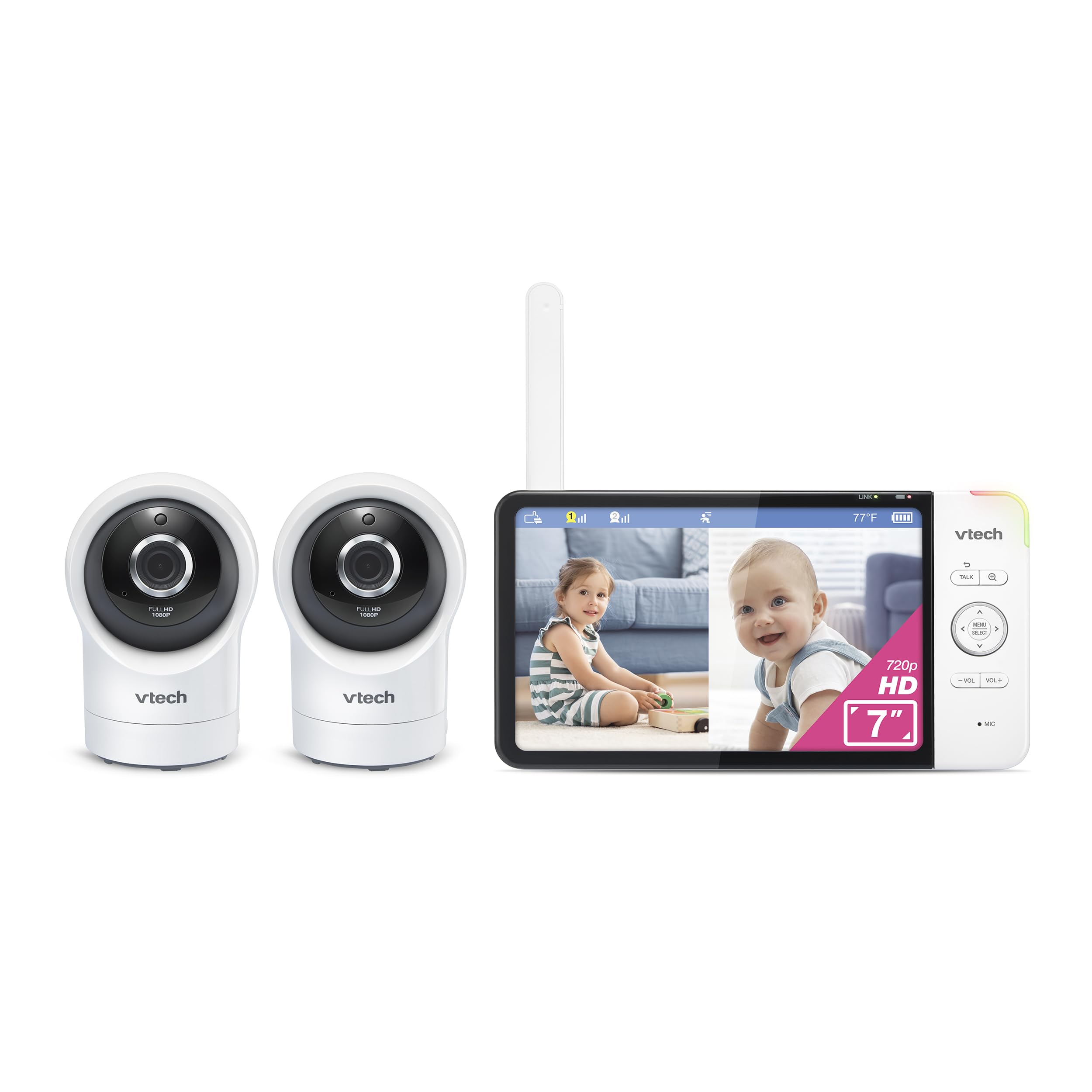 Monitor Para Bebés Vtech Rm7764-2hd 1080p Wifi 2 Cámaras 7 Pantallas - Venta Internacional. $6,022