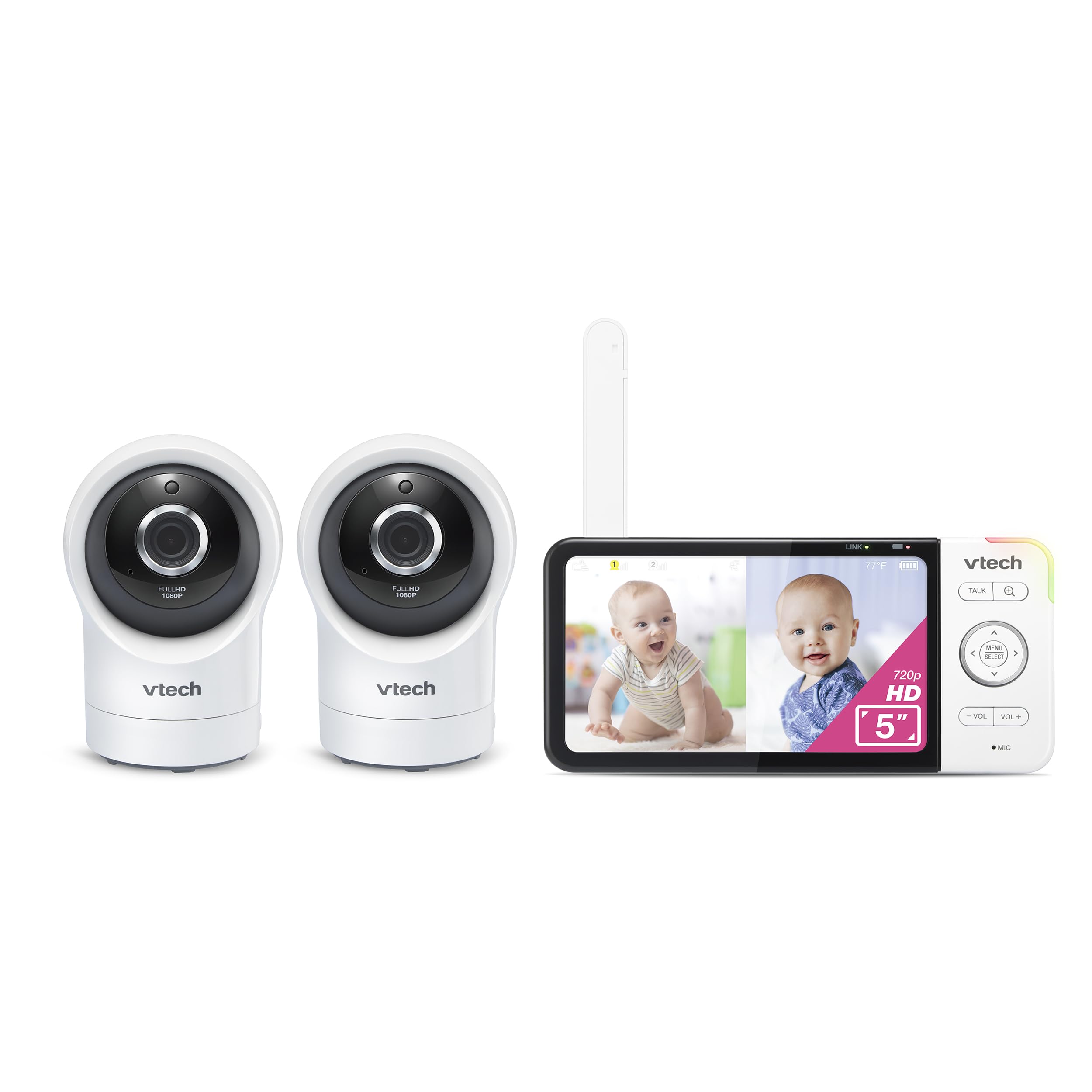 Monitor Para Bebés Vtech Rm5764-2hd 1080p Smart Wifi Con 2 Cámaras - Venta Internacional. $6,139