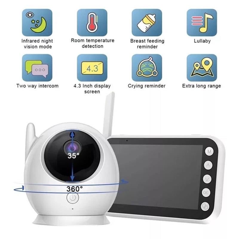 Monitor Para Bebés J-one Inalámbrico Con Visión Nocturna - Venta Internacional. $1,608