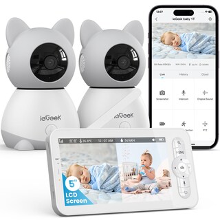 Foto 1 | Monitores de 5" ieGeek de 2 Piezas para Bebé-Venta Internacional
