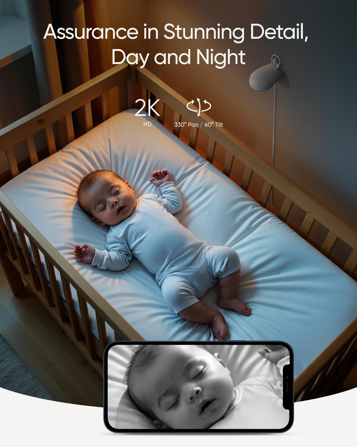 Foto 5 pulgar | Cámara Adicional 2k Hd con Visión Nocturna  para Bebe Eufy E20 - Venta Internacional