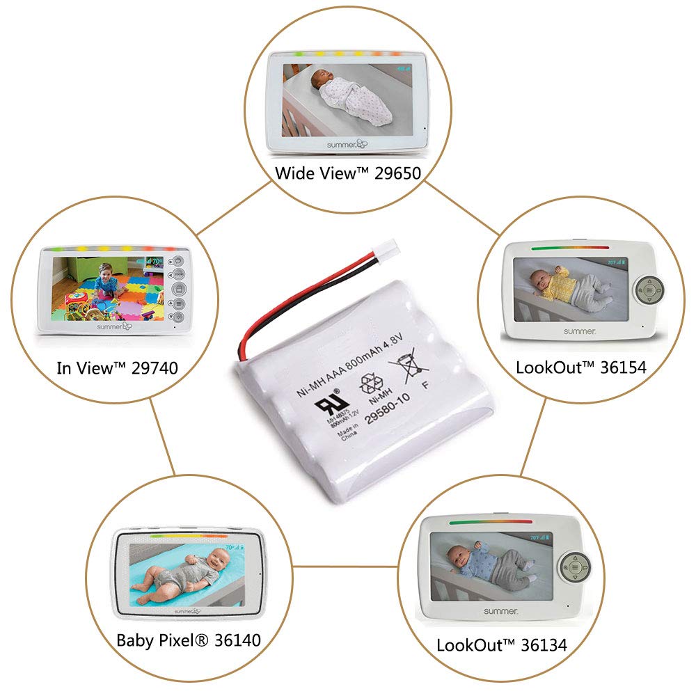 Foto 4 pulgar | Batería De Repuesto Highdas Para Monitor De Bebé Summer Infant - Venta Internacional.