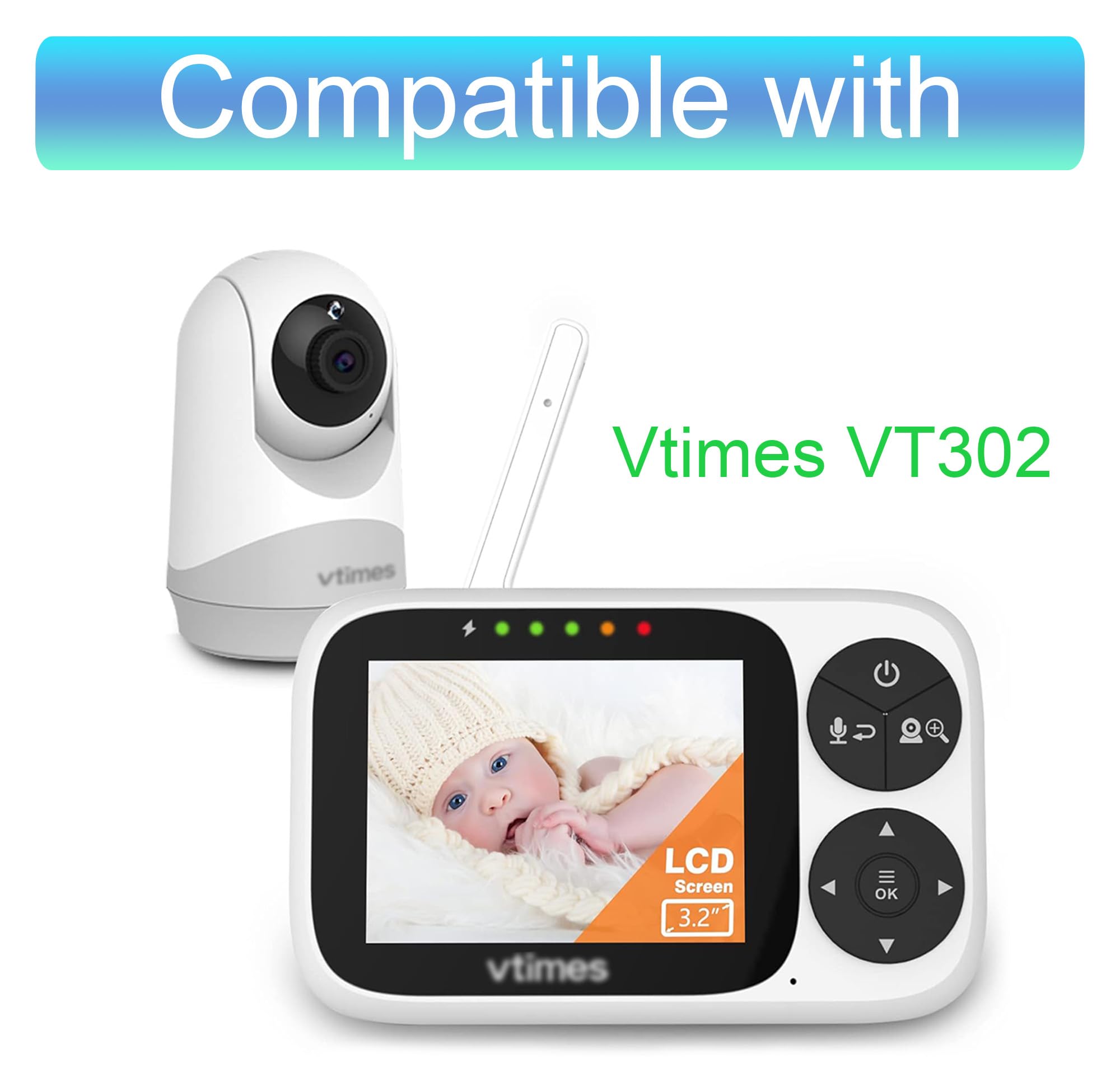 Foto 3 pulgar | Cargador Lefxmophy Para Monitor De Bebé Vtimes Vt31 Vt302 Vt506 - Venta Internacional.